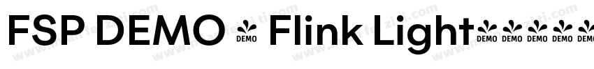 FSP DEMO - Flink Light字体转换